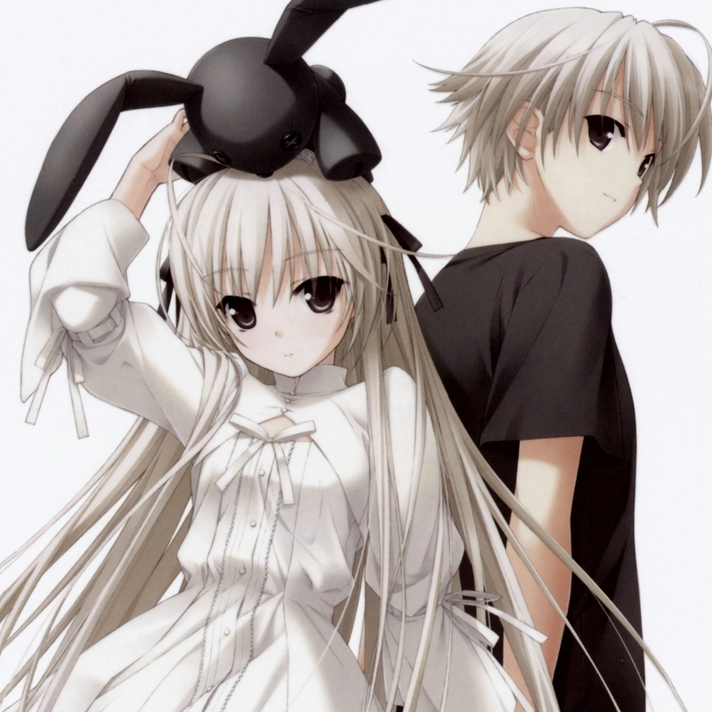ảnh anime yosuga no sora haruka nắm tay