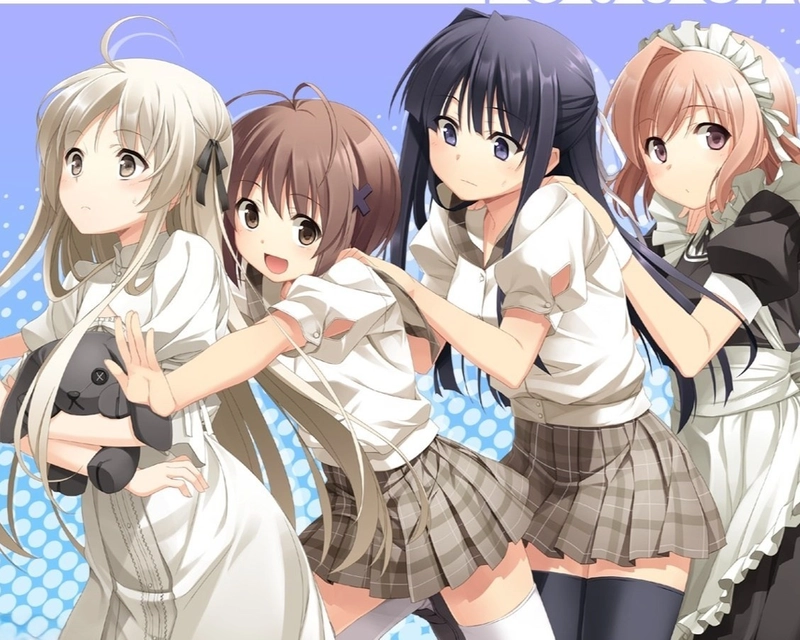 ảnh anime yosuga no sora vui vè cùng bạn