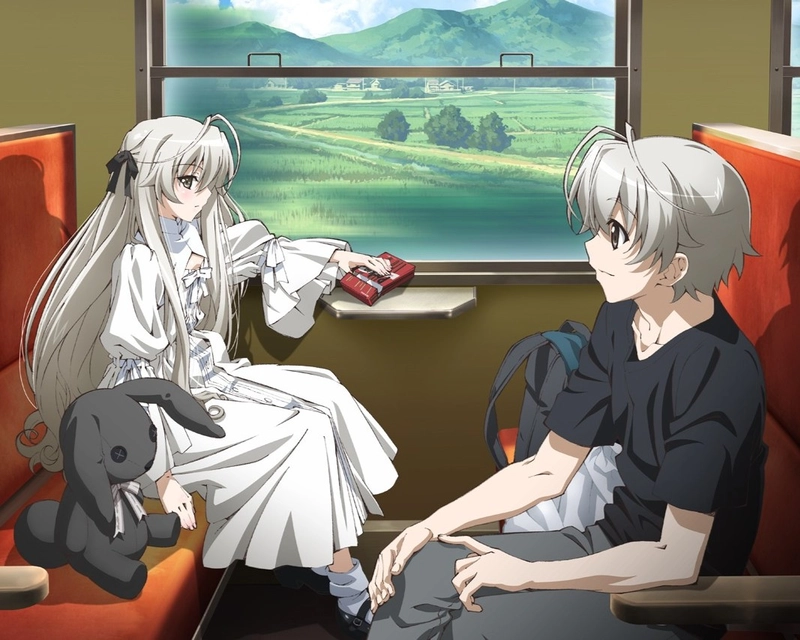 ảnh anime yosuga no sora cảnh ga tàu