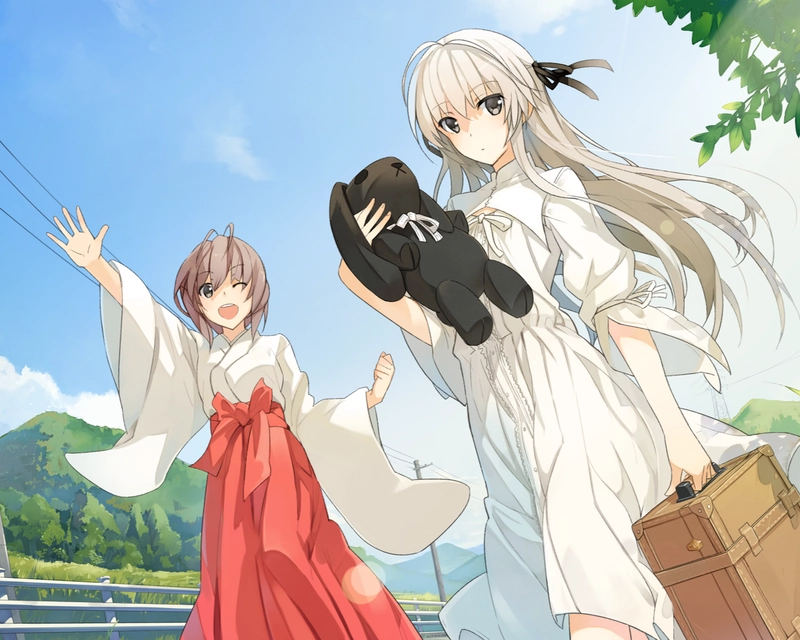 ảnh anime yosuga no sora cảnh bầu trời
