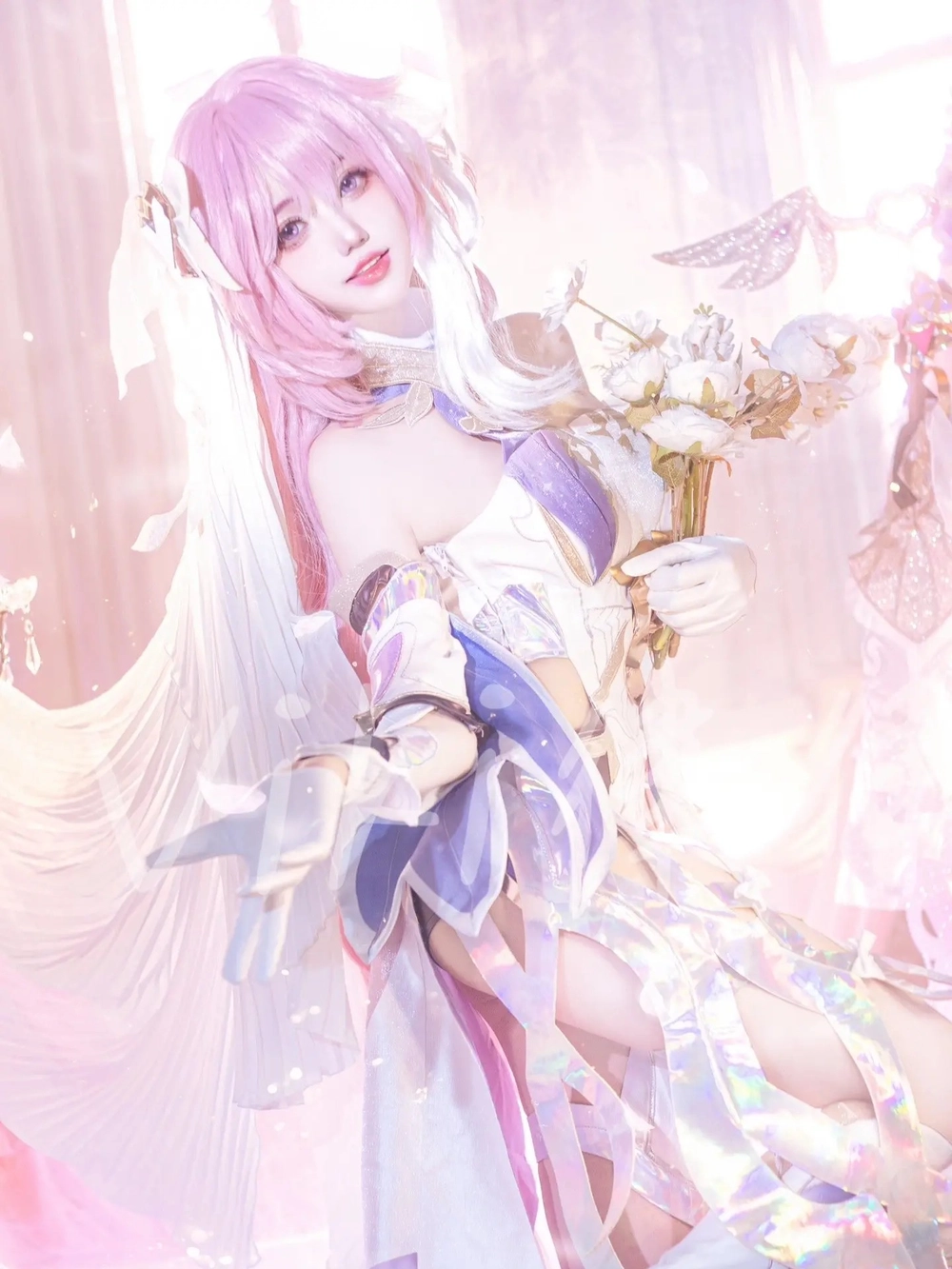 elysia honkai cosplay cực đẹp