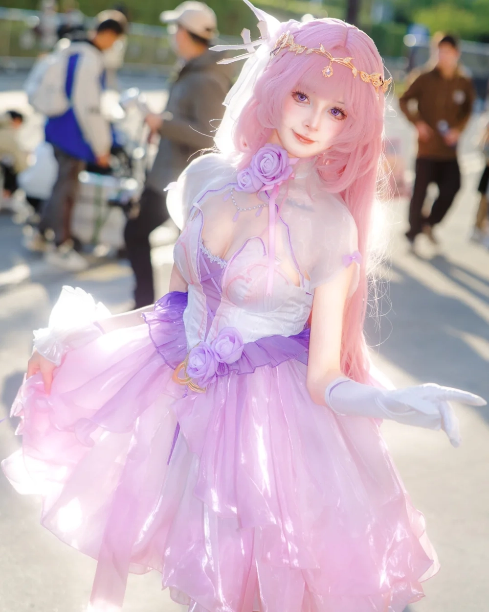 elysia honkai impact cosplay cực nổi bật