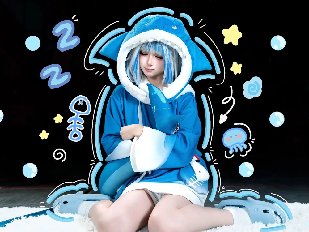 Hình Gura cosplay đáng yêu