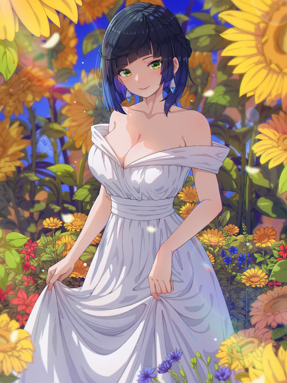 hoa hướng dương anime 5