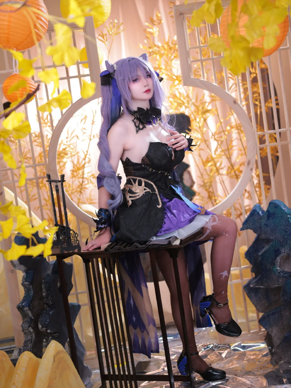 keqing cosplay ấn tượng
