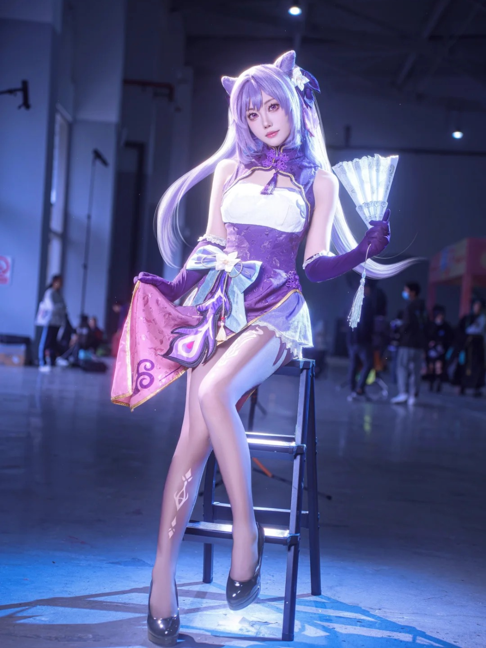 cosplay keqing anime style