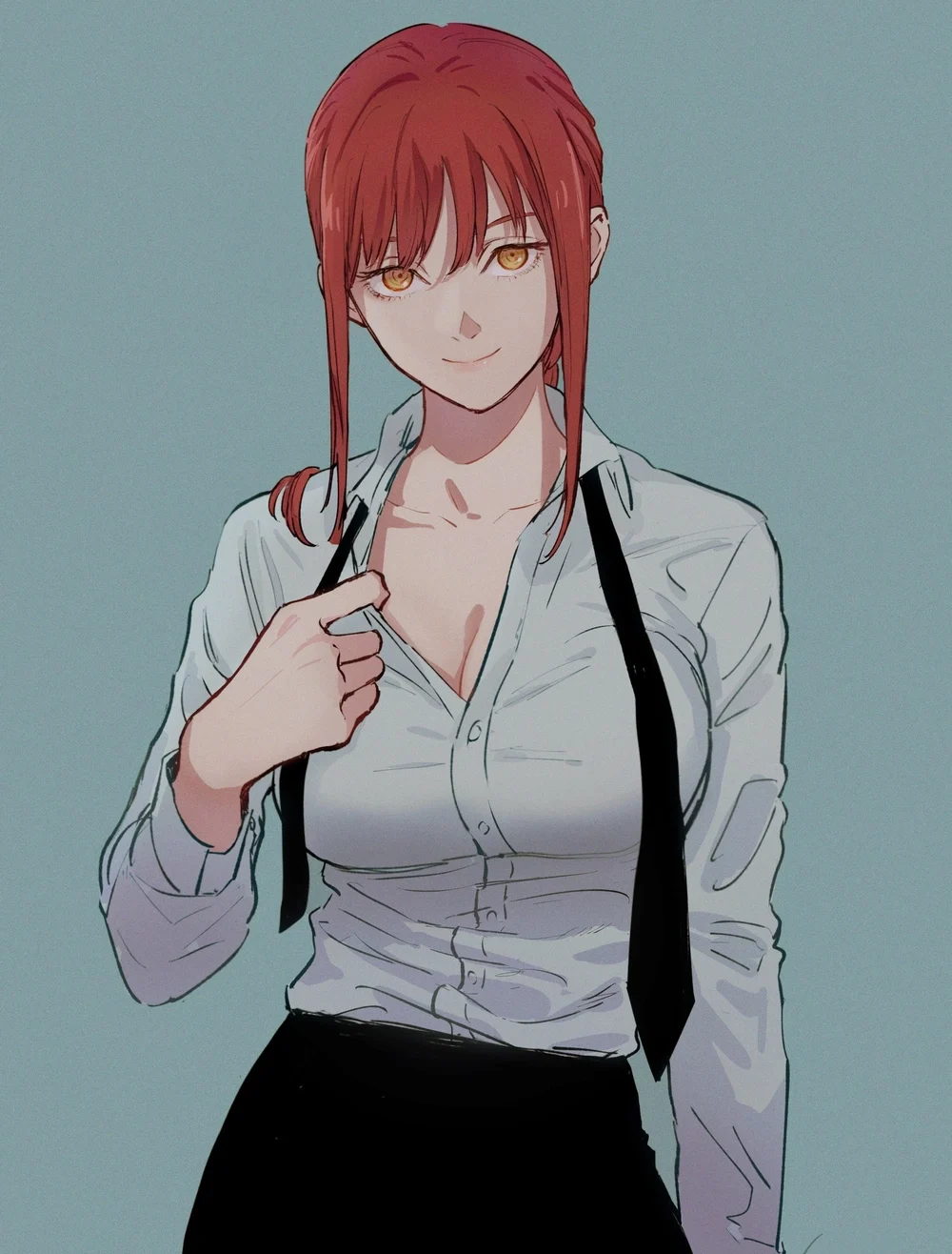 denji x makima trong manga chainsaw man