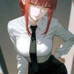 makima anime wallpaper sắc nét