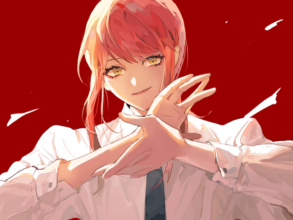 anime makima wallpaper dễ thương