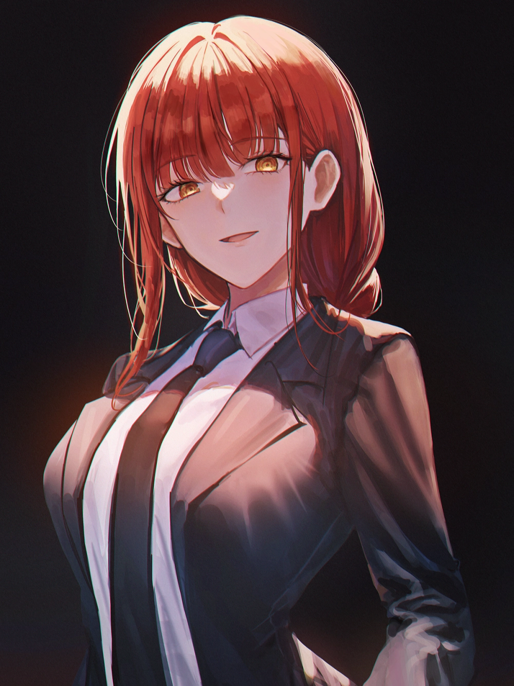 denji x makima ảnh anime tình cảm