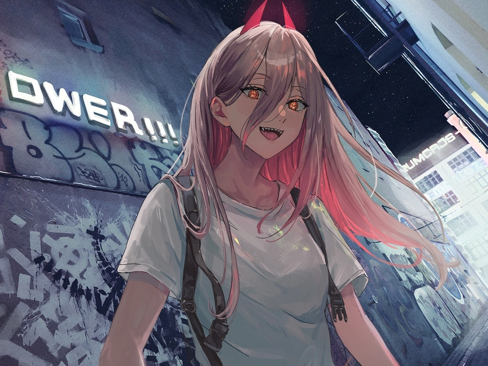 hình chainsaw man power anime