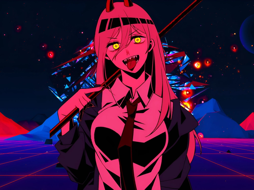 hình nền máy tính power chainsaw man