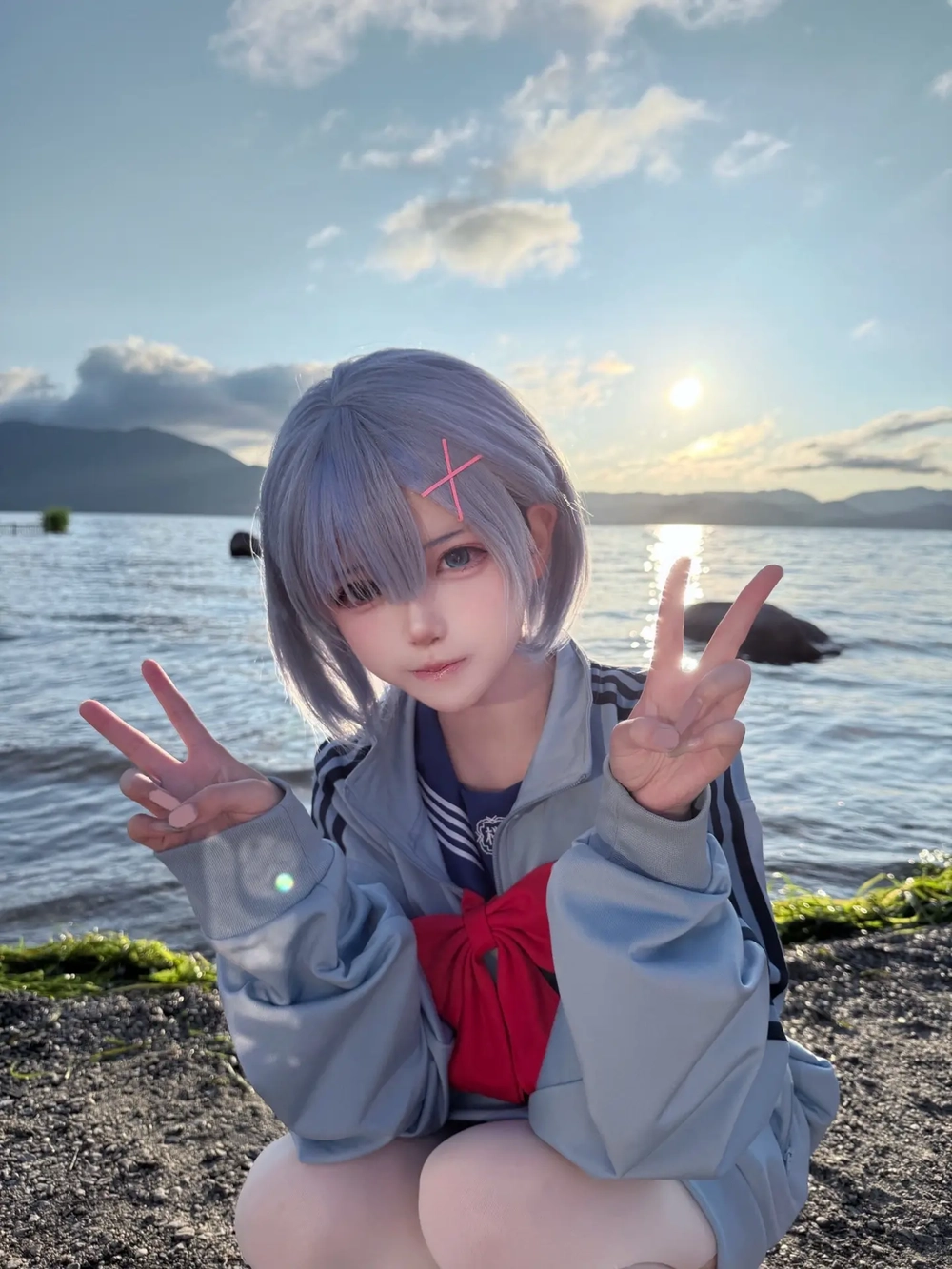 Hình cosplay Rem từ Re:Zero