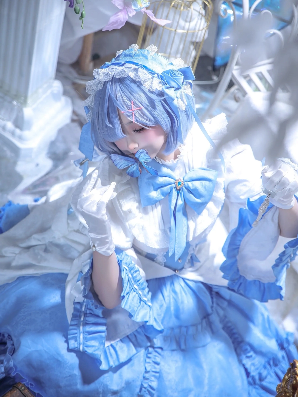 Ảnh cosplay Rem phong cách fantasy