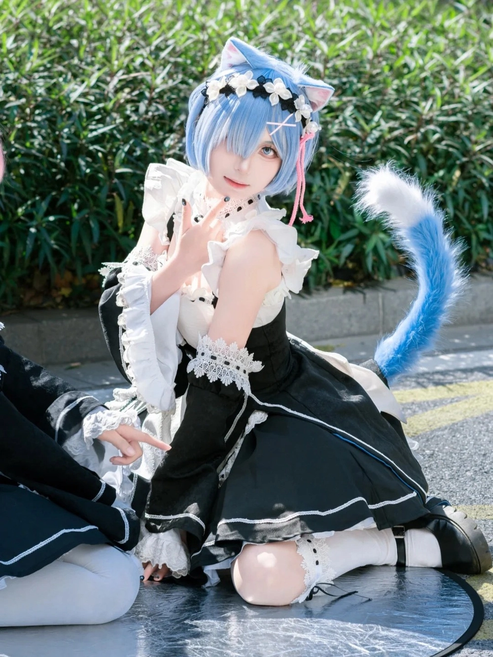 Hình Rem cosplay biểu cảm dễ thương