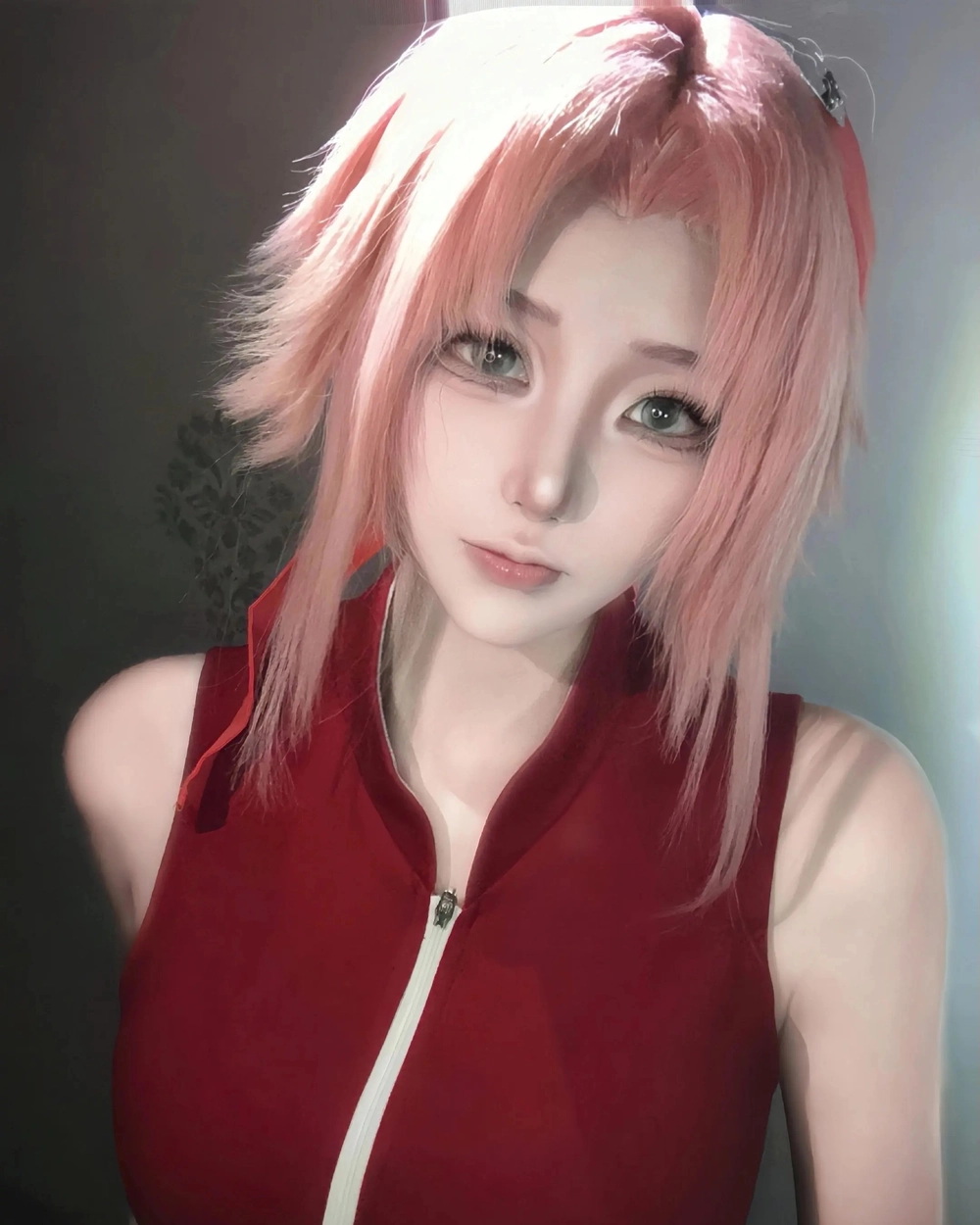 cosplay nhân vật nữ sakura trong naruto