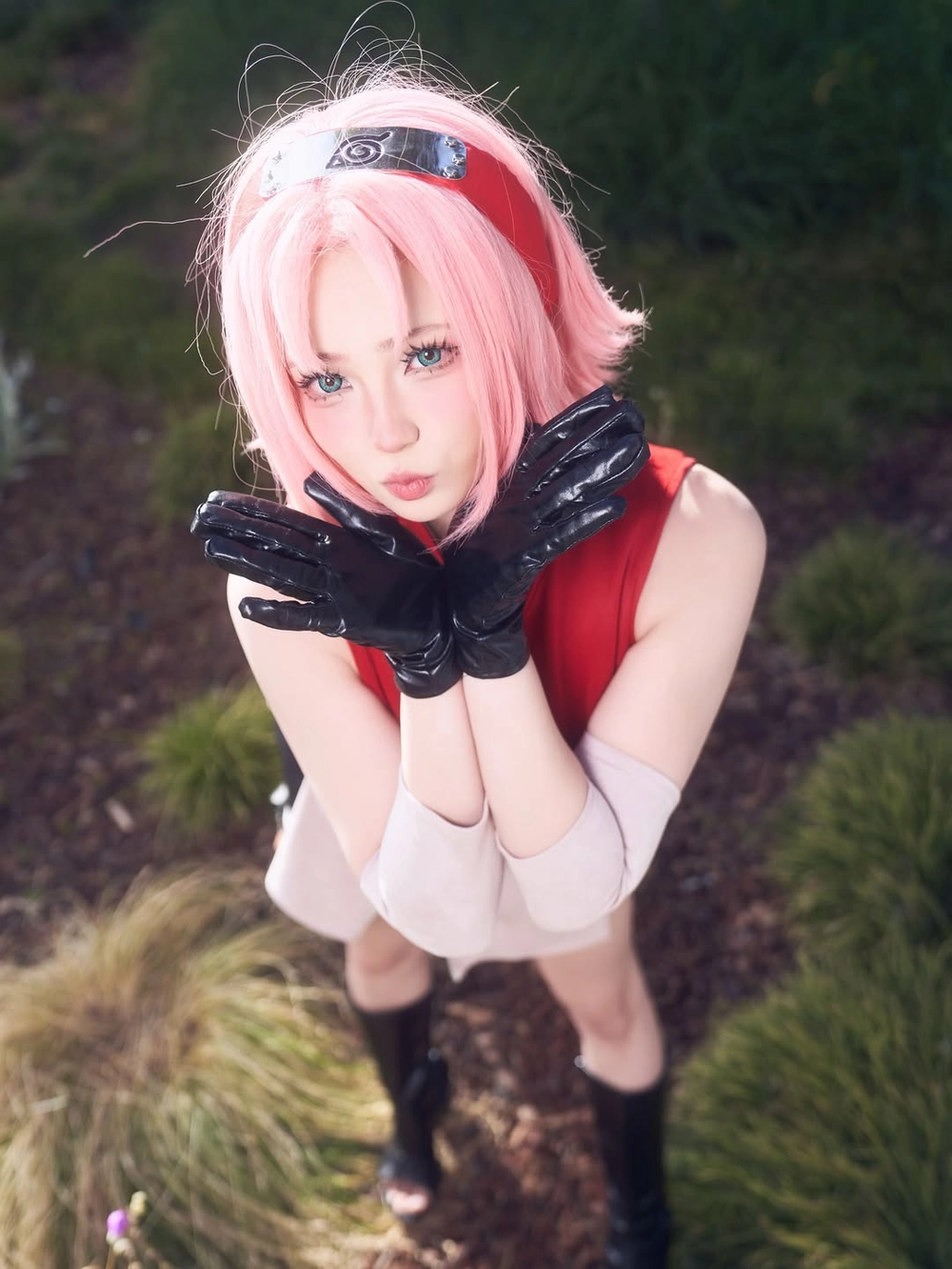 hình cosplay naruto sakura phong cách hiện đại cosplay sakura haruno naruto shippuden full costume