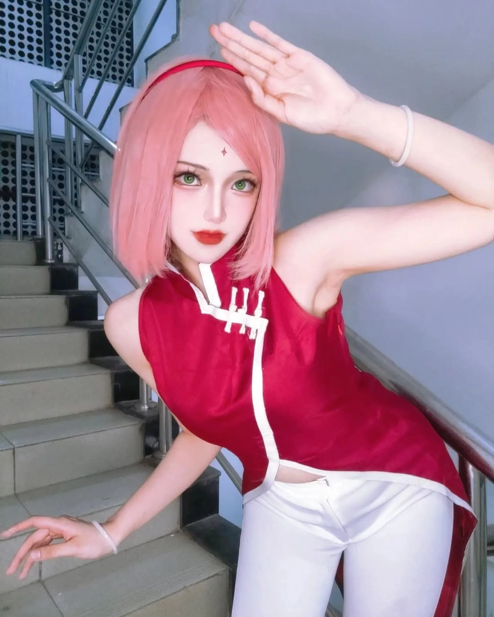 cosplay sakura haruno naruto ảnh hd cực nét