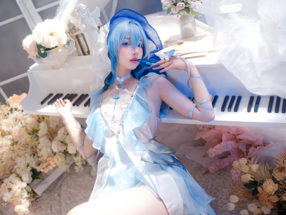 hình cosplay nhân vật Shorekeeper WuWa chân thực