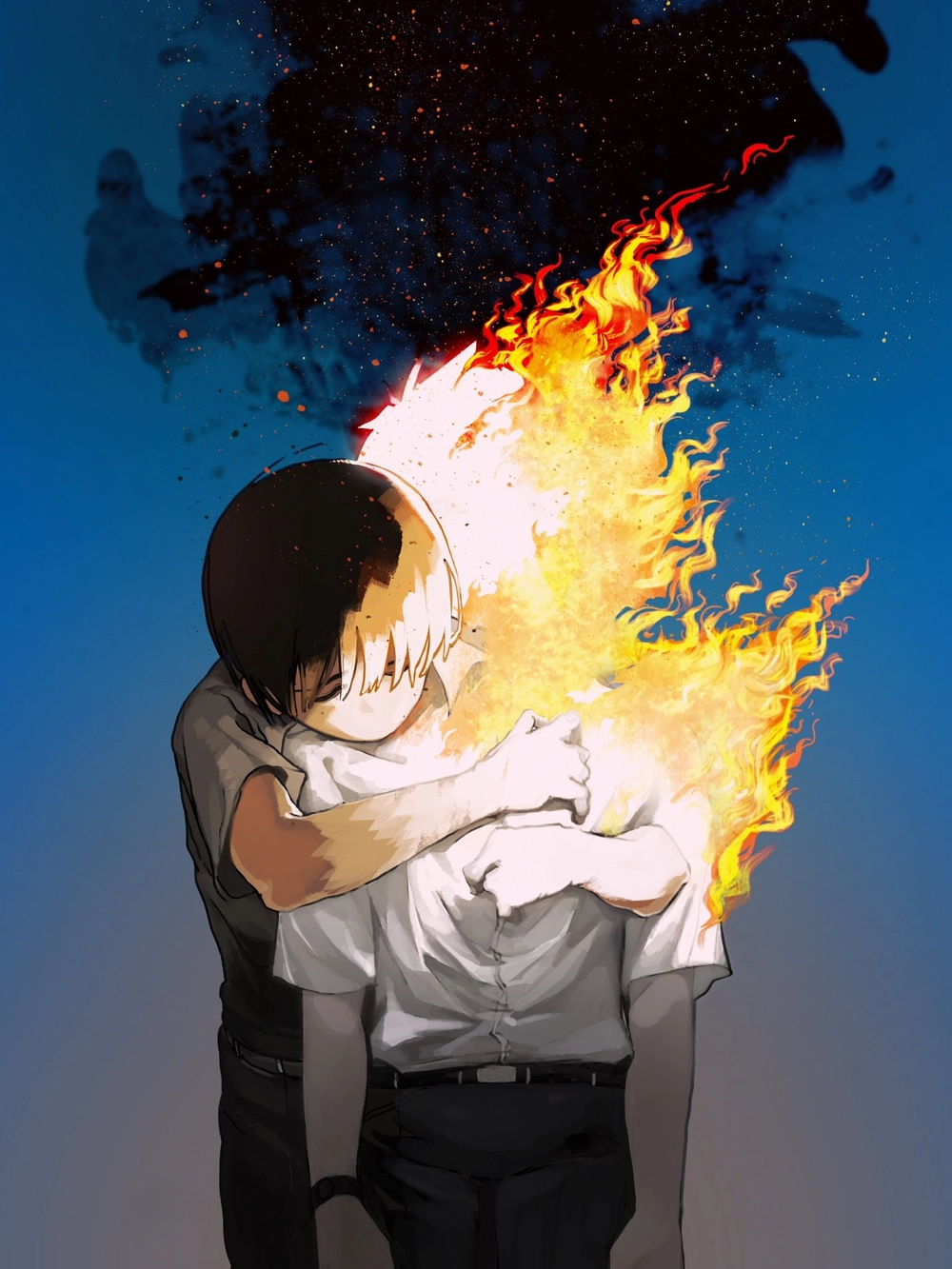 ảnh nhân vật Yoshiki và Hikaru trong truyện