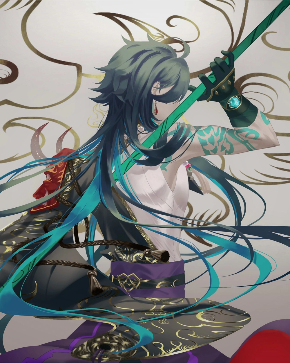 vẽ anime xiao chất lượng 4k