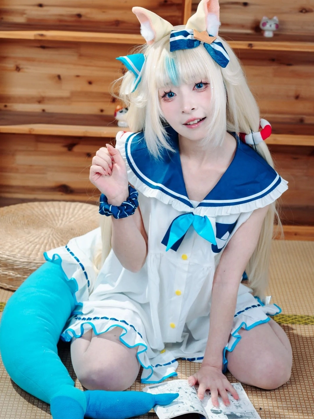 yaoyaoqwq gawr gura cosplay 10