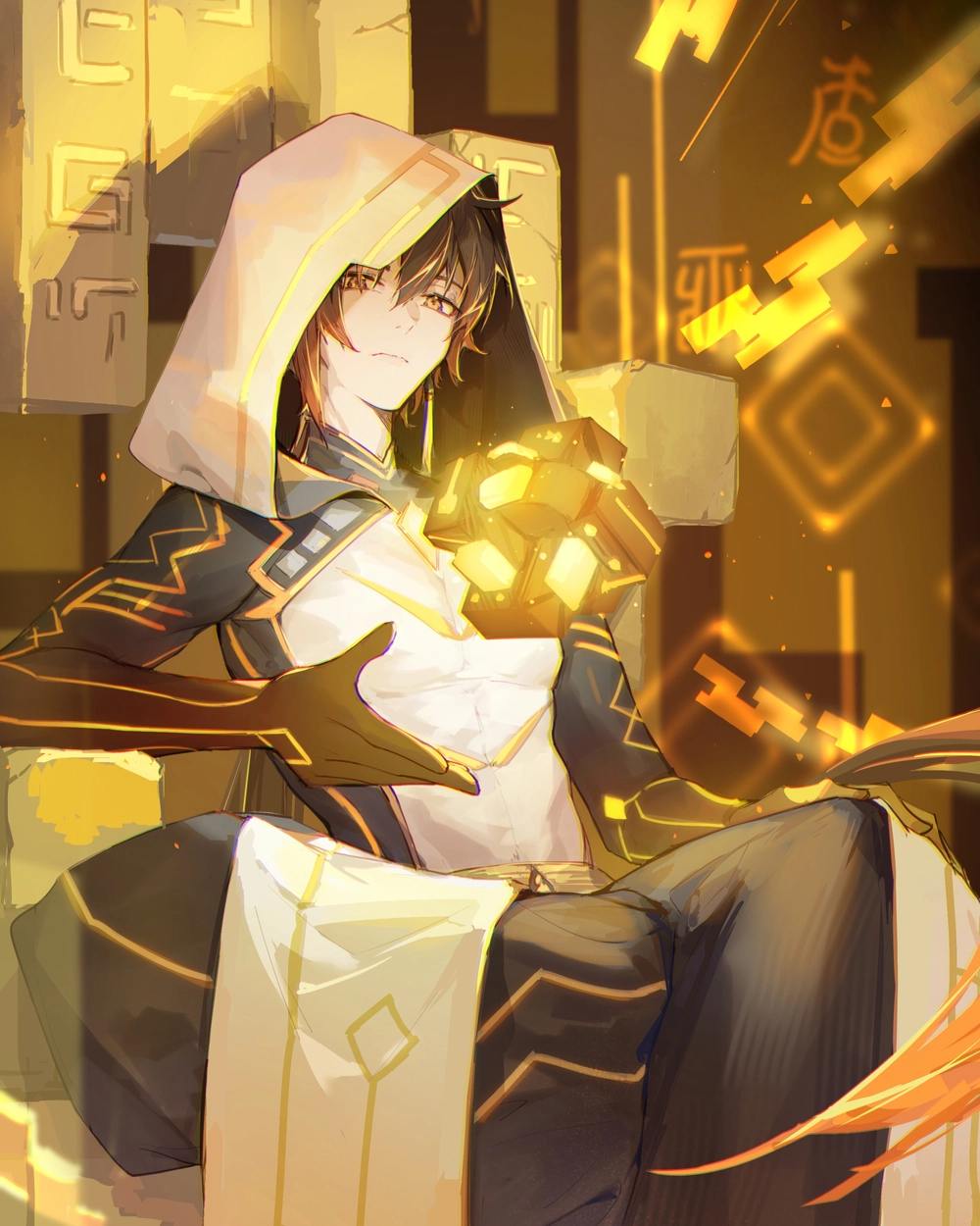 ảnh zhongli genshin impact đẹp lung linh