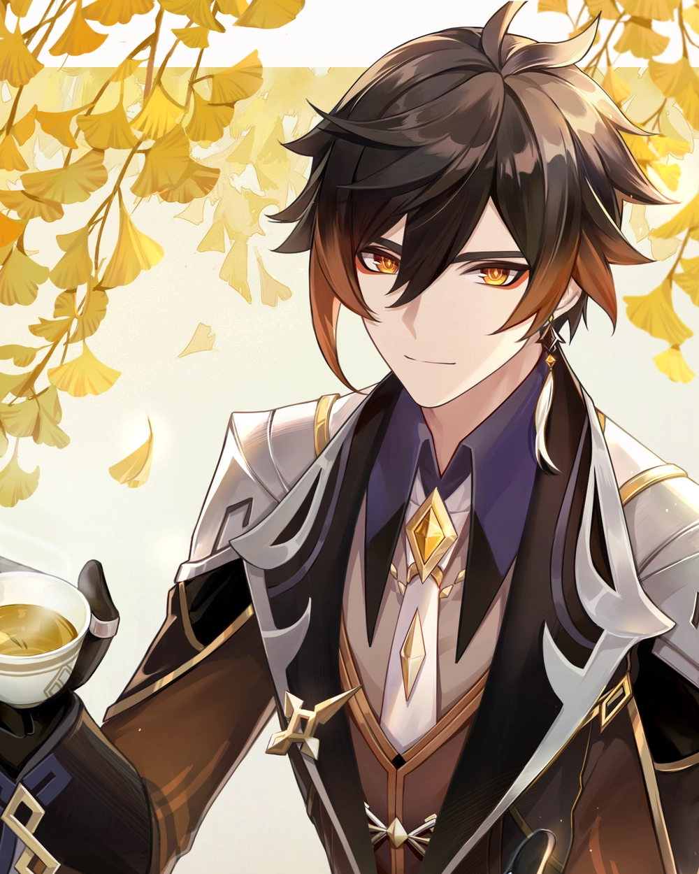 ảnh zhongli genshin impact khí chất lạnh lùng