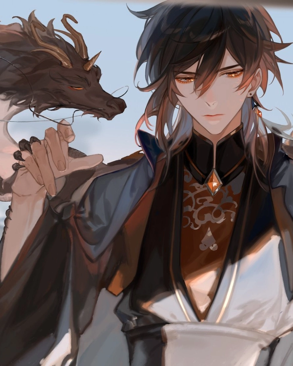 zhongli genshin impact wallpaper