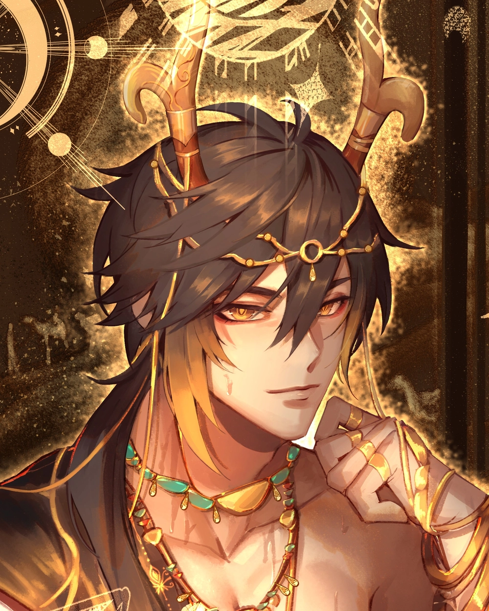 hình zhongli genshin impact độc đáo