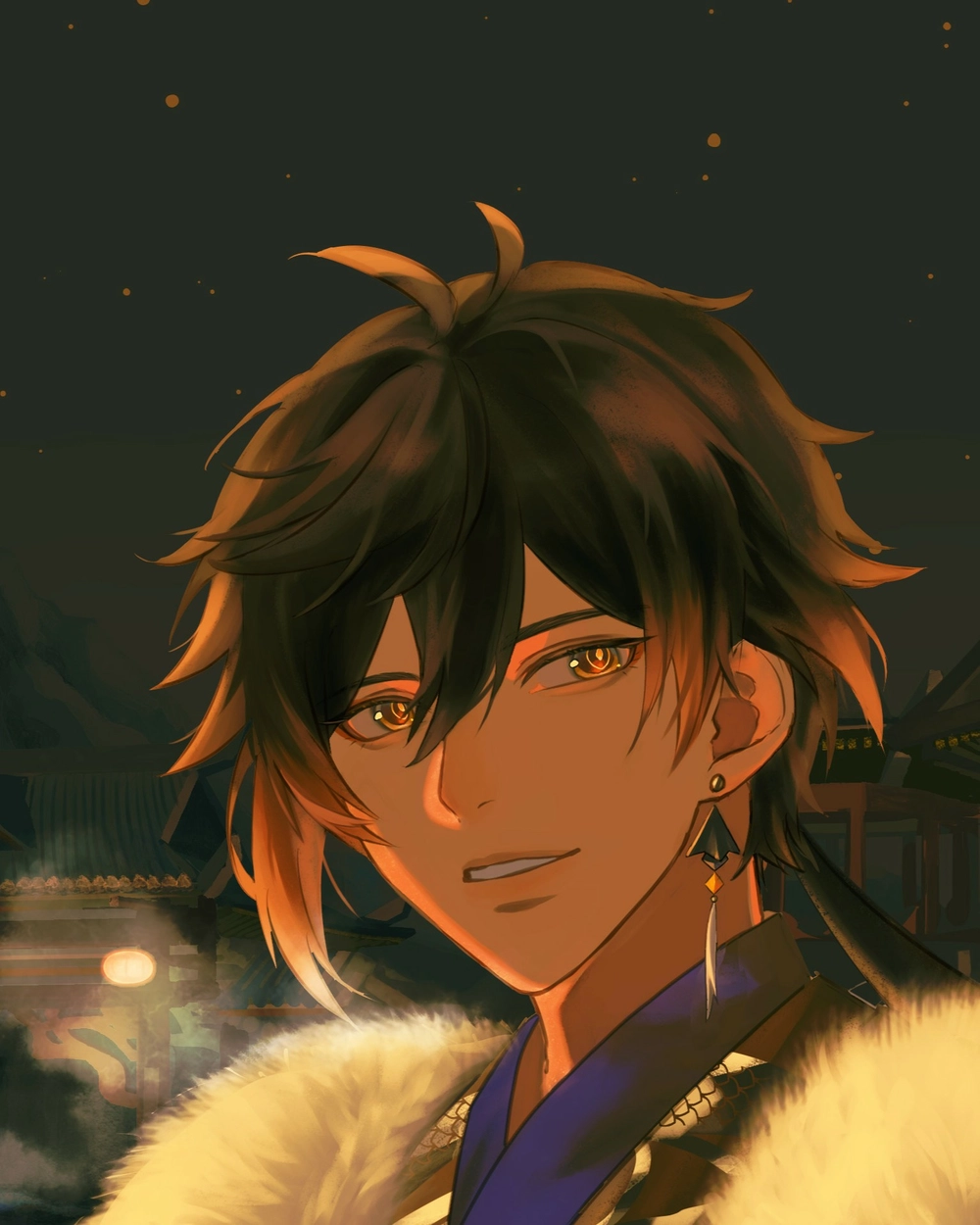 ảnh nền zhongli genshin impact 4k