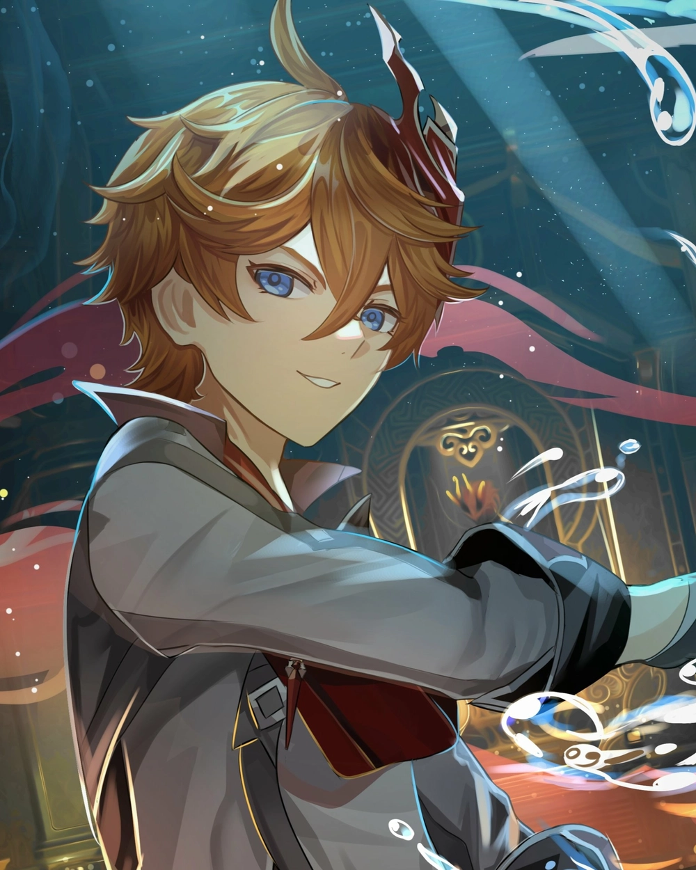 ganyu x childe wallpaper