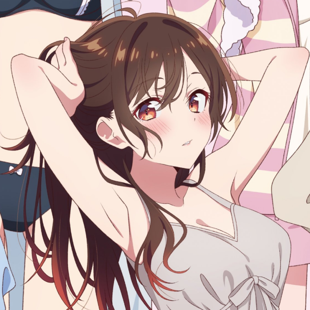 Chizuru Ichinose anime ánh nhìn dịu