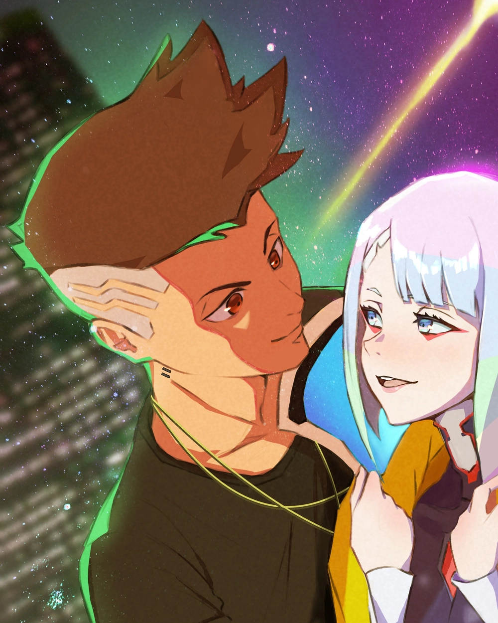 David Martinez nhân vật anime cyberpunk