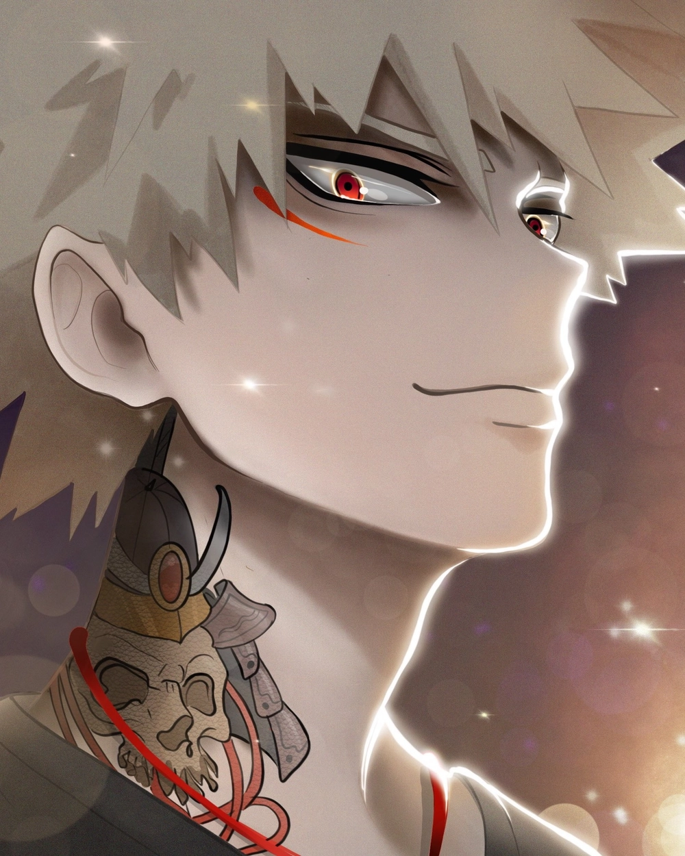 bakugo katsuki ánh sáng