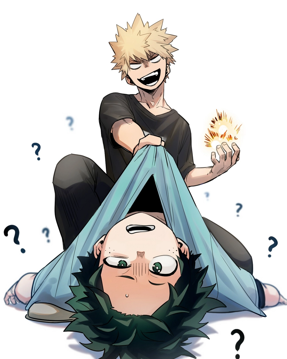 katsuki tạo dáng hero