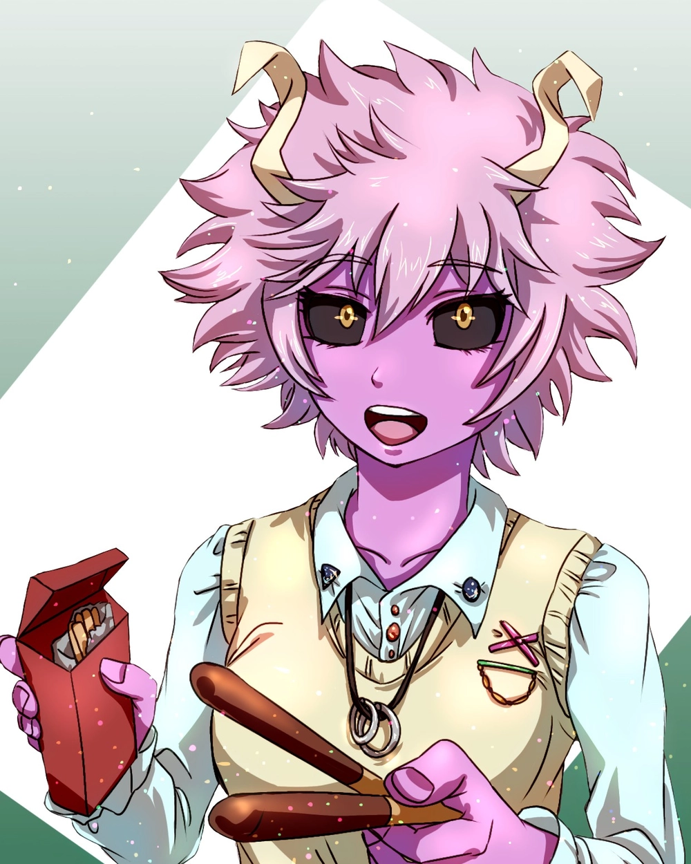 Mina Ashido tóc hồng