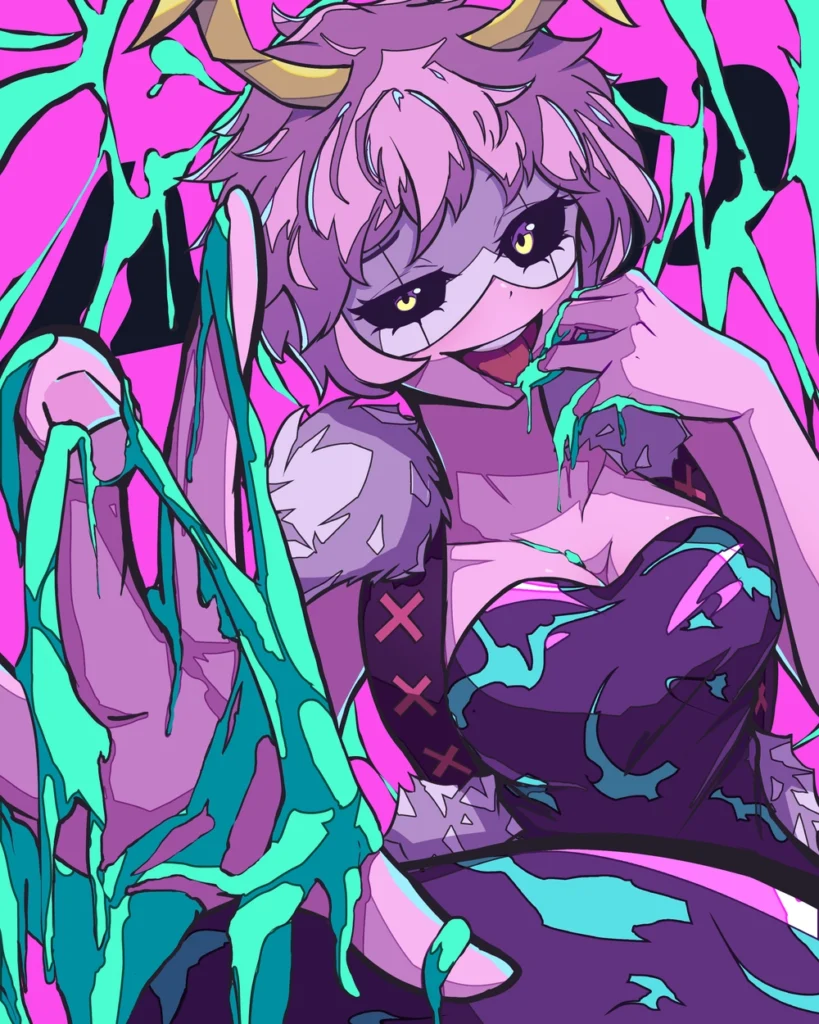 Mina Ashido nhìn sang