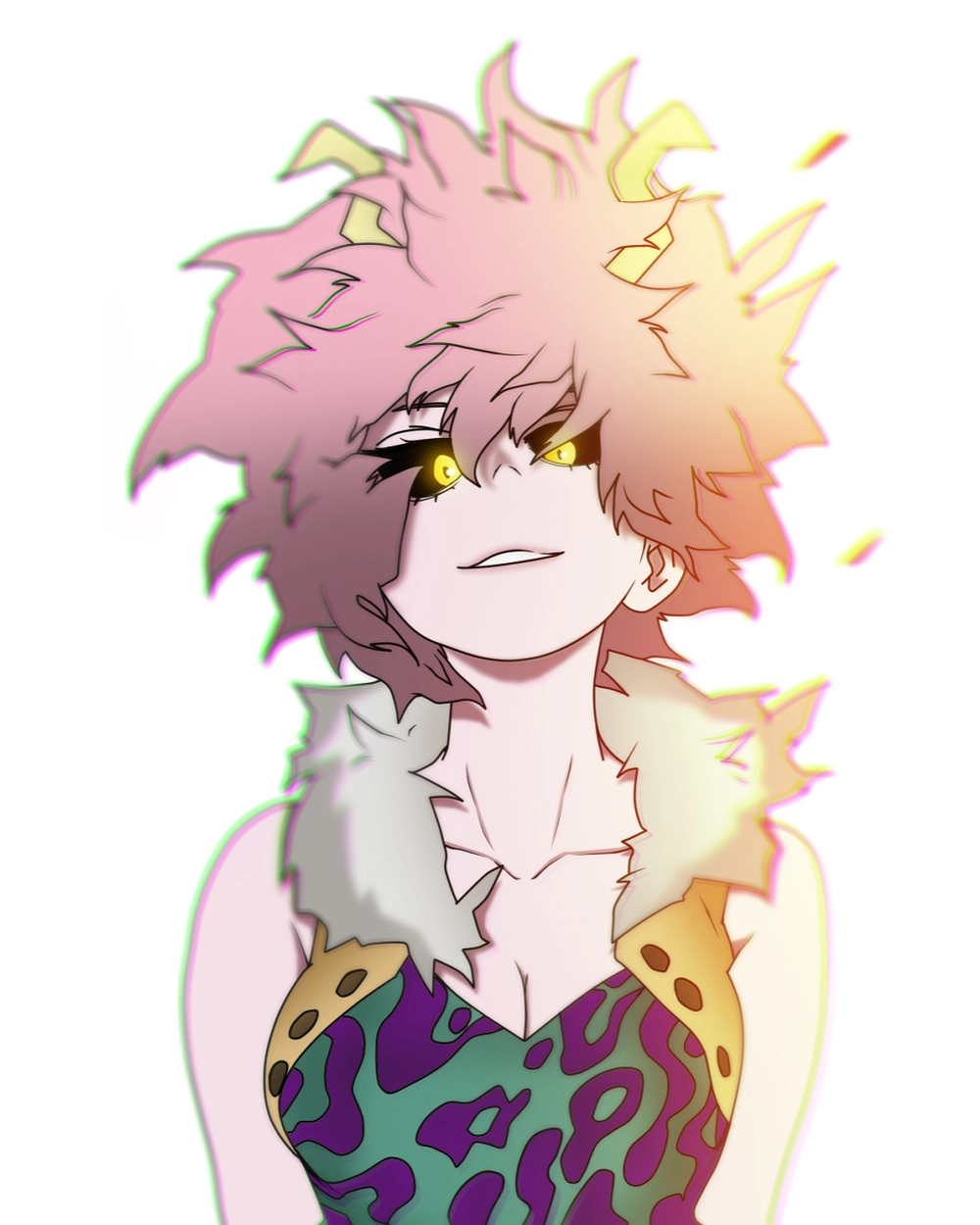 anime mina ashido biểu cảm