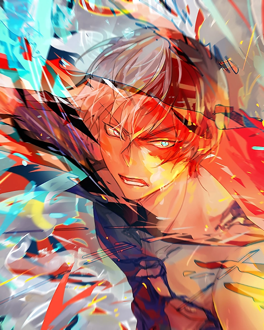 hình shoto todoroki chibi mini