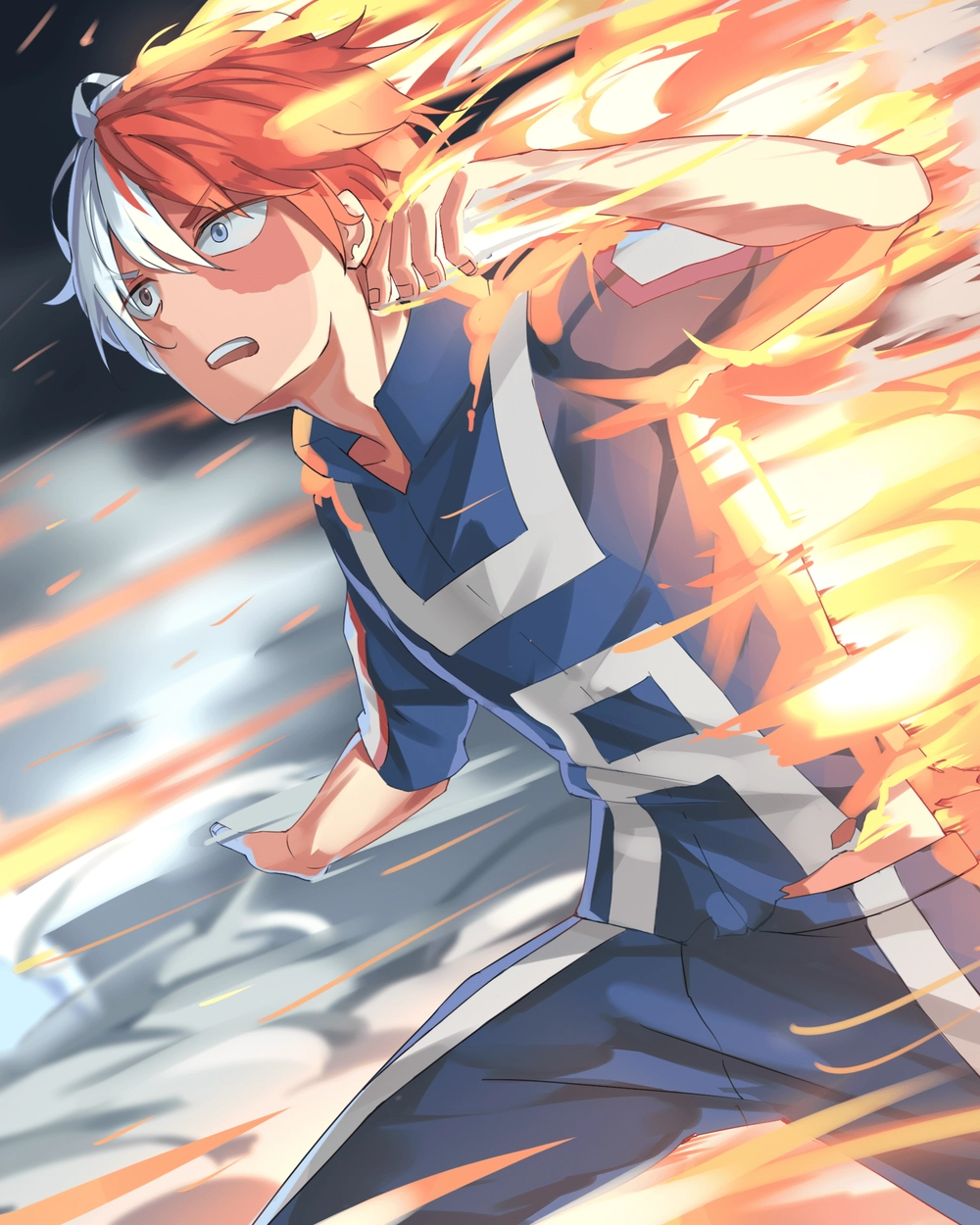 Shoto Todoroki cười hiếm hoi