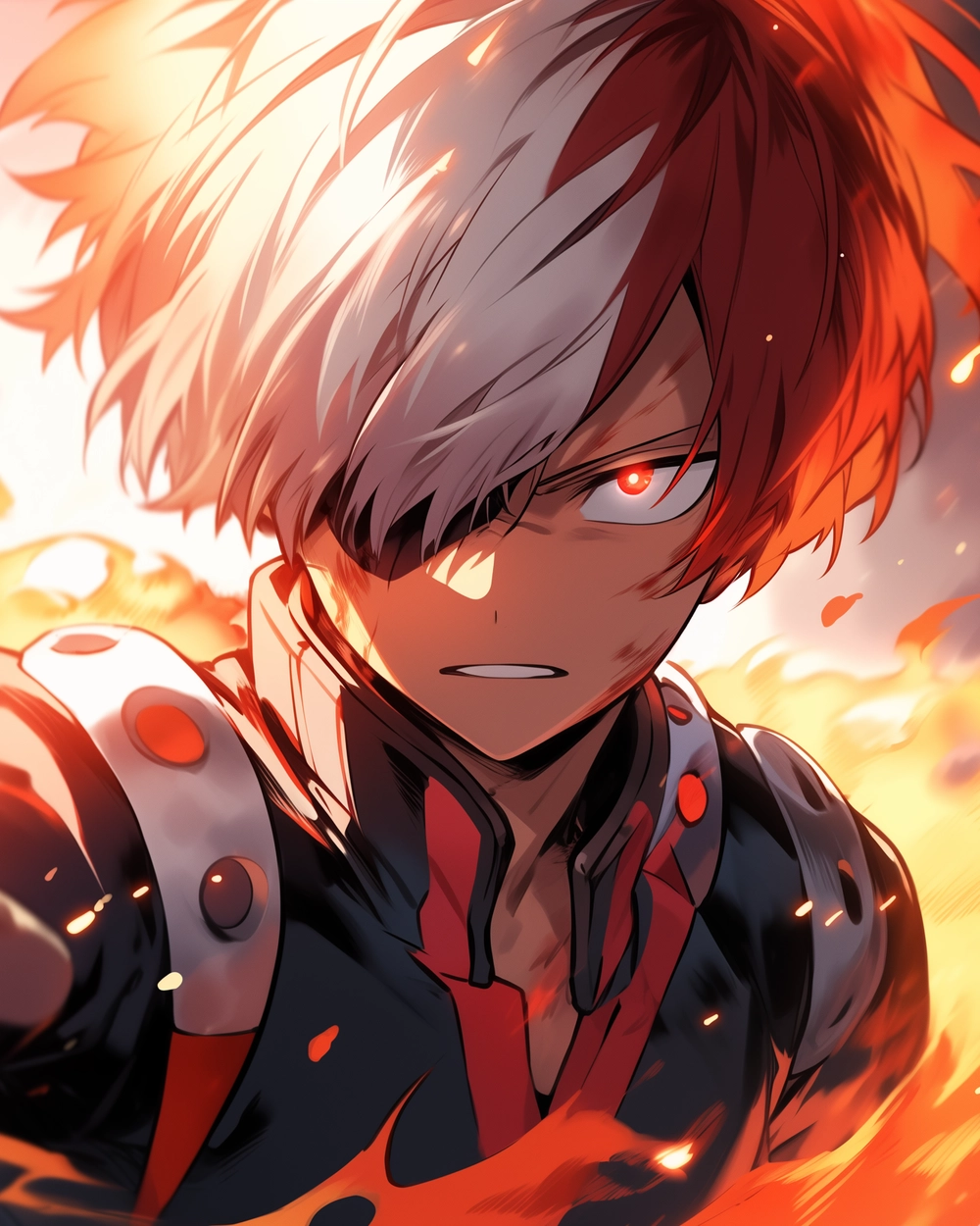 ảnh shoto todoroki avatar lửa băng