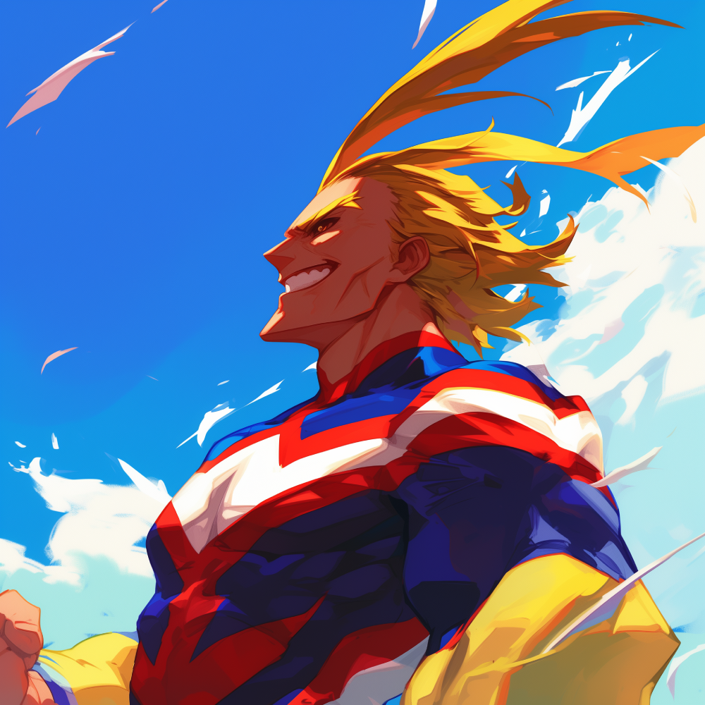 ảnh all might trong phim hoạt hình