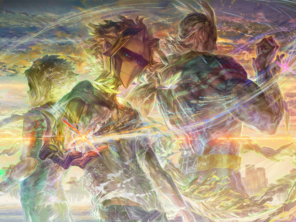ảnh all might và deku
