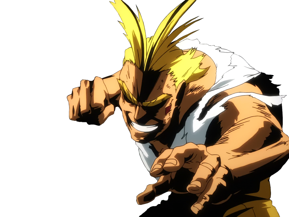 ảnh all might đang bay