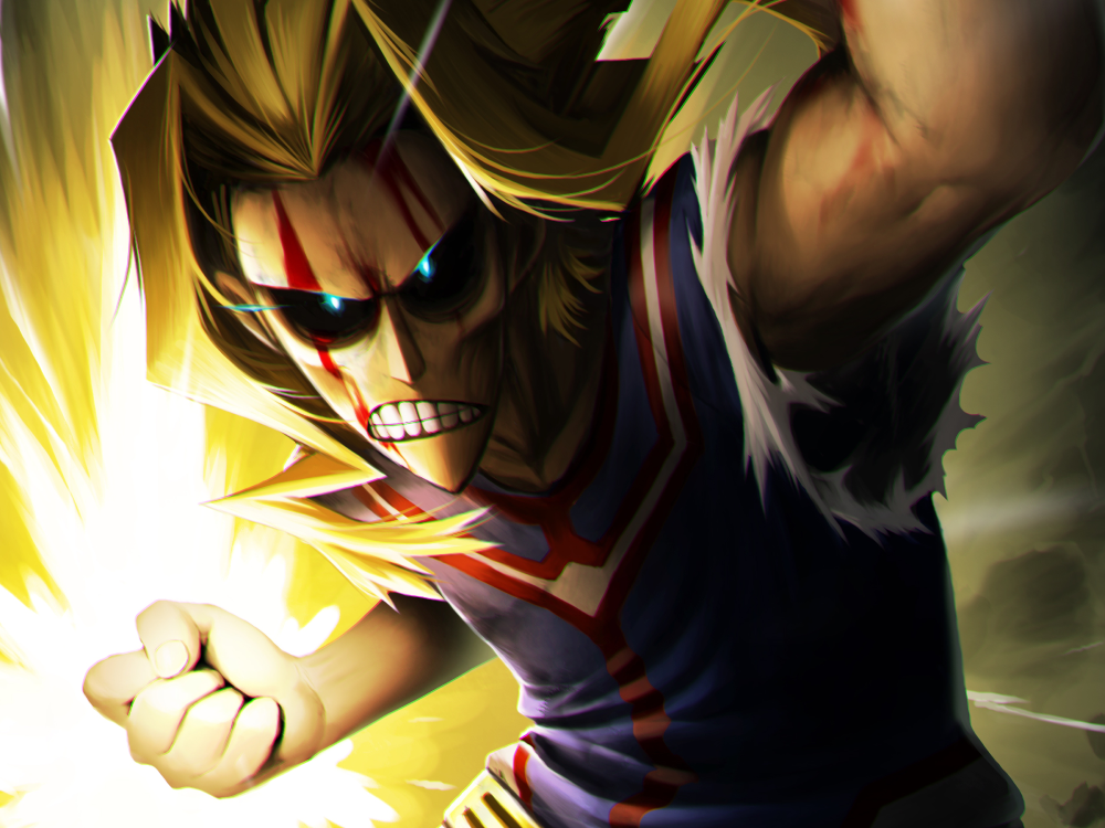 my hero academia all might poster anime