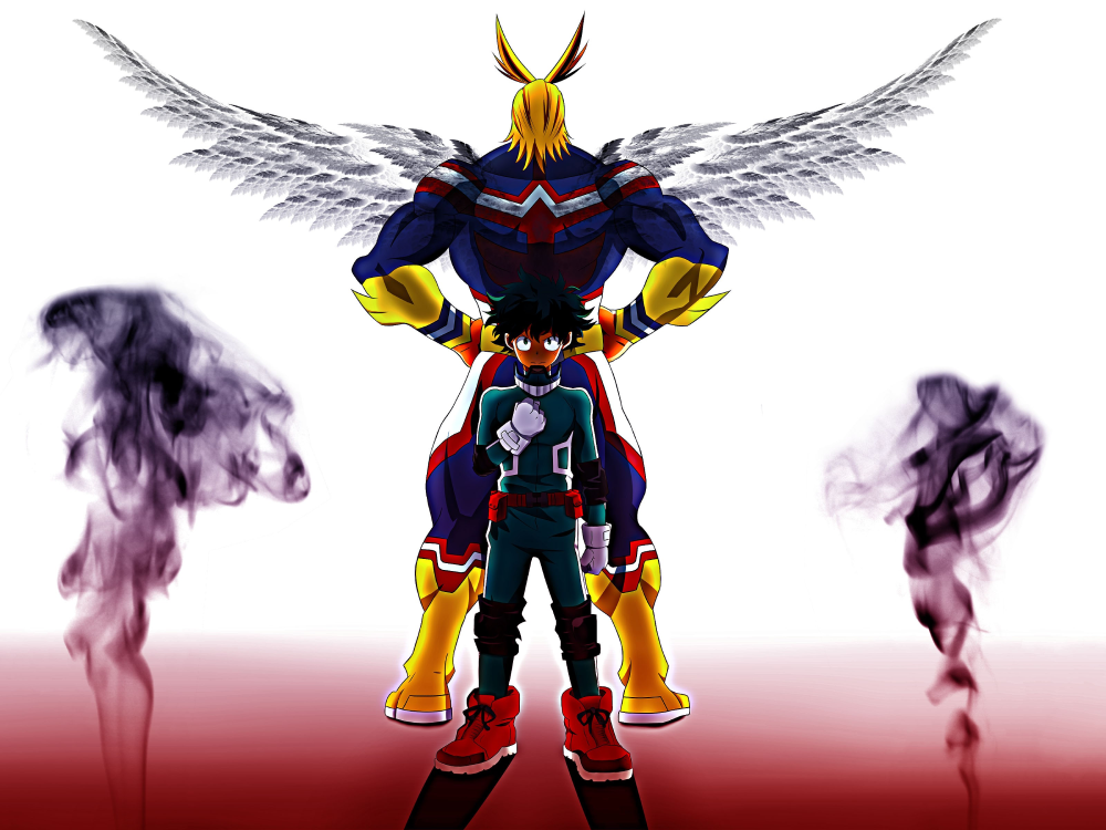 all might x deku dễ thương