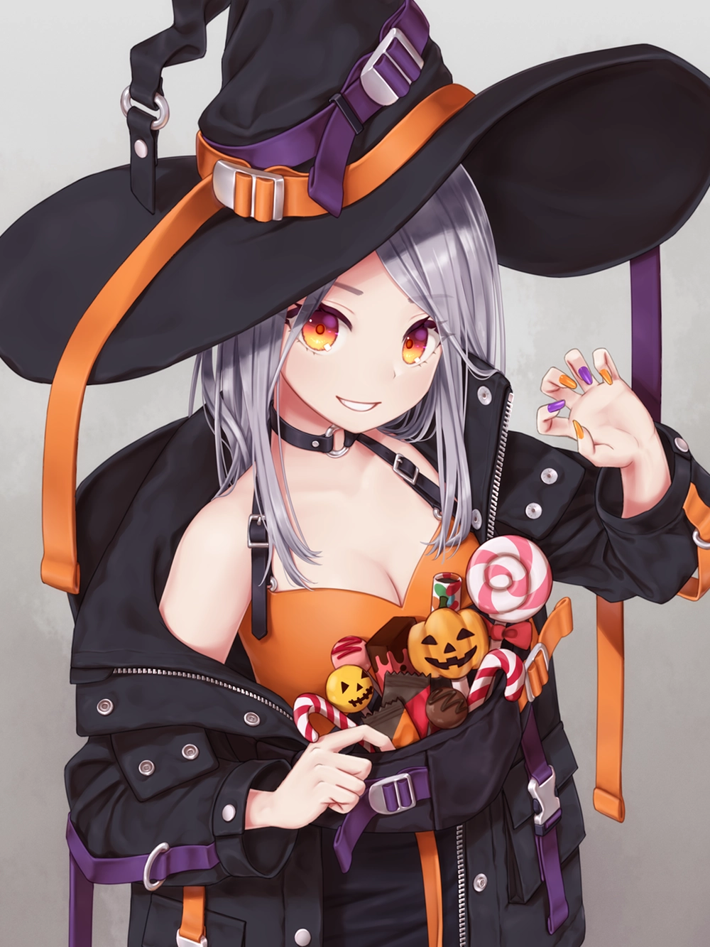 ảnh anime halloween nữ xinh