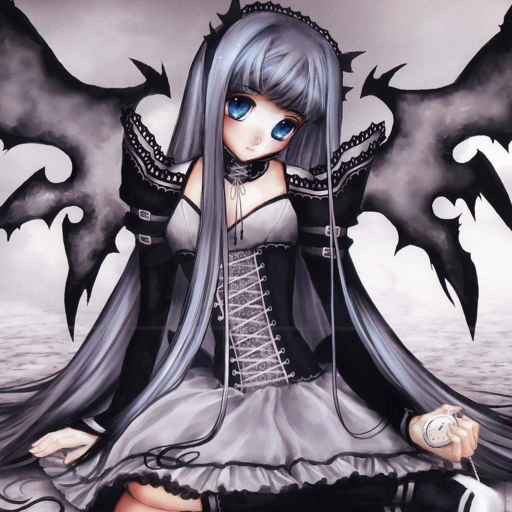 ảnh anime màu đen avatar