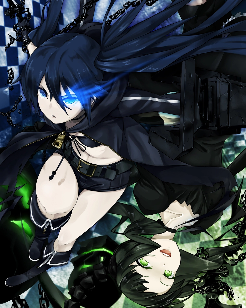 ảnh anime màu đen thần thái